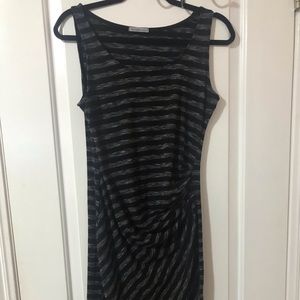 Black/Grey Striped Dress